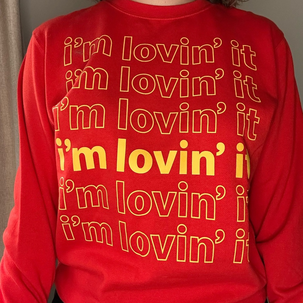McDonald's Red and Yellow Sweatshirt